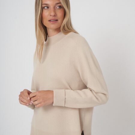 Luxe terry knit pullover met klassieke snit