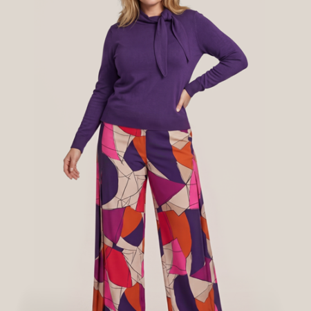 Lynn Top Paars Maxi