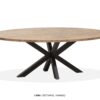 Lynn eetkamer tafel ovaal lamulux 220cm