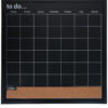Maandplanner bord zwart 56x56cm