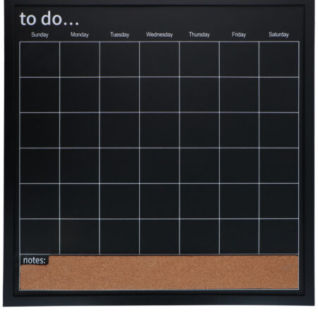 Maandplanner bord zwart 56x56cm