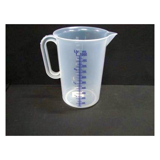Maatbeker kunststof 1 liter | Merkloos