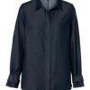 Macey Denim Blouse Denim Dark