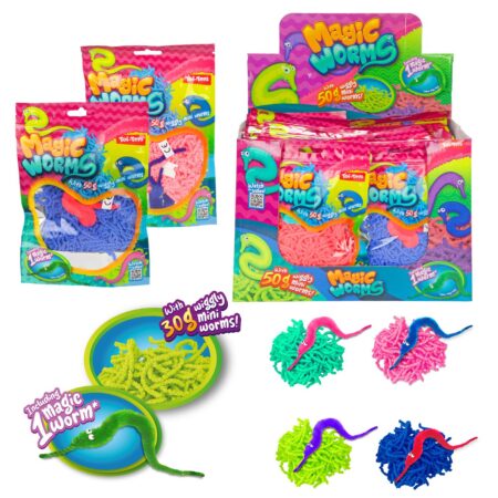 Magische worm met mini wormpjes 50gr | Toi-Toys