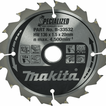 Makita Cirkelzaagblad Hout Specialized 136x20x1