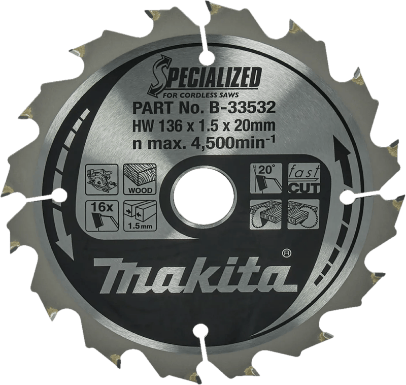 Makita Cirkelzaagblad Hout Specialized 136x20x1