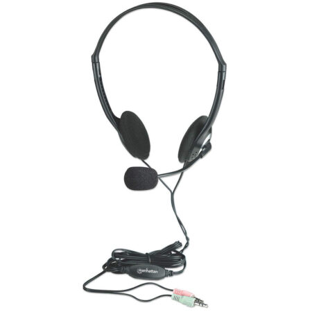 stereo headset zwart