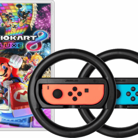 Mario Kart 8 Deluxe + BlueBuilt Stuurtjes voor Nintendo Switch