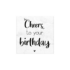 Marmeren onderzetter birthday