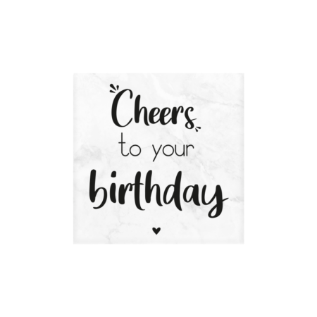 Marmeren onderzetter birthday