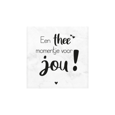 Marmeren onderzetters Thee momentje