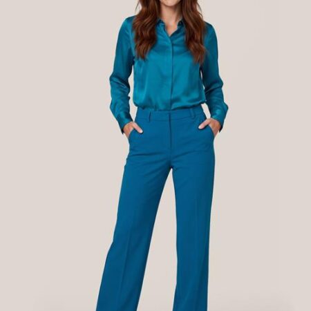Maye Blouse Petrolblauw