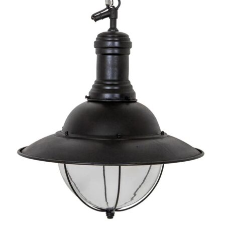 Messing Hanglamp Corsair Antiek Zwart