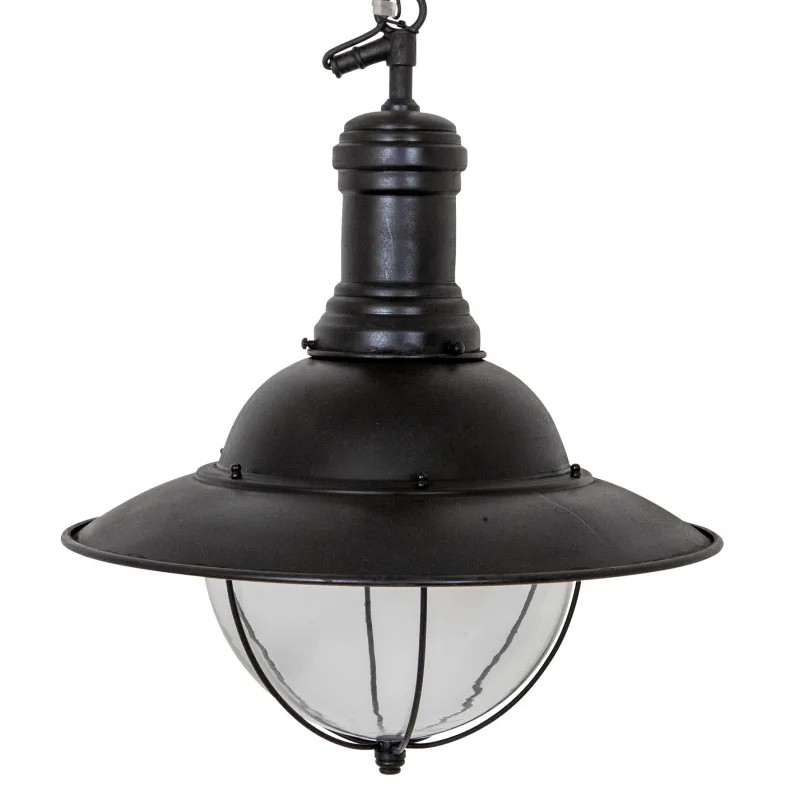 Messing Hanglamp Corsair Antiek Zwart