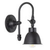 Messing Wandlamp Pasco Antiek Zwart