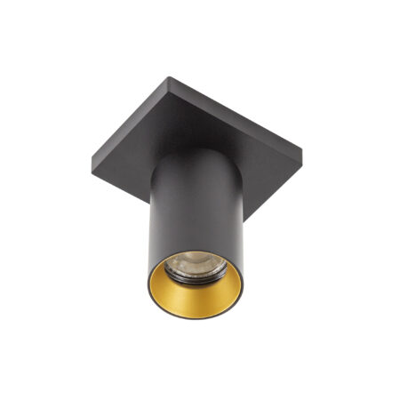 Mila 1 Opbouwspot Zwart/Goud