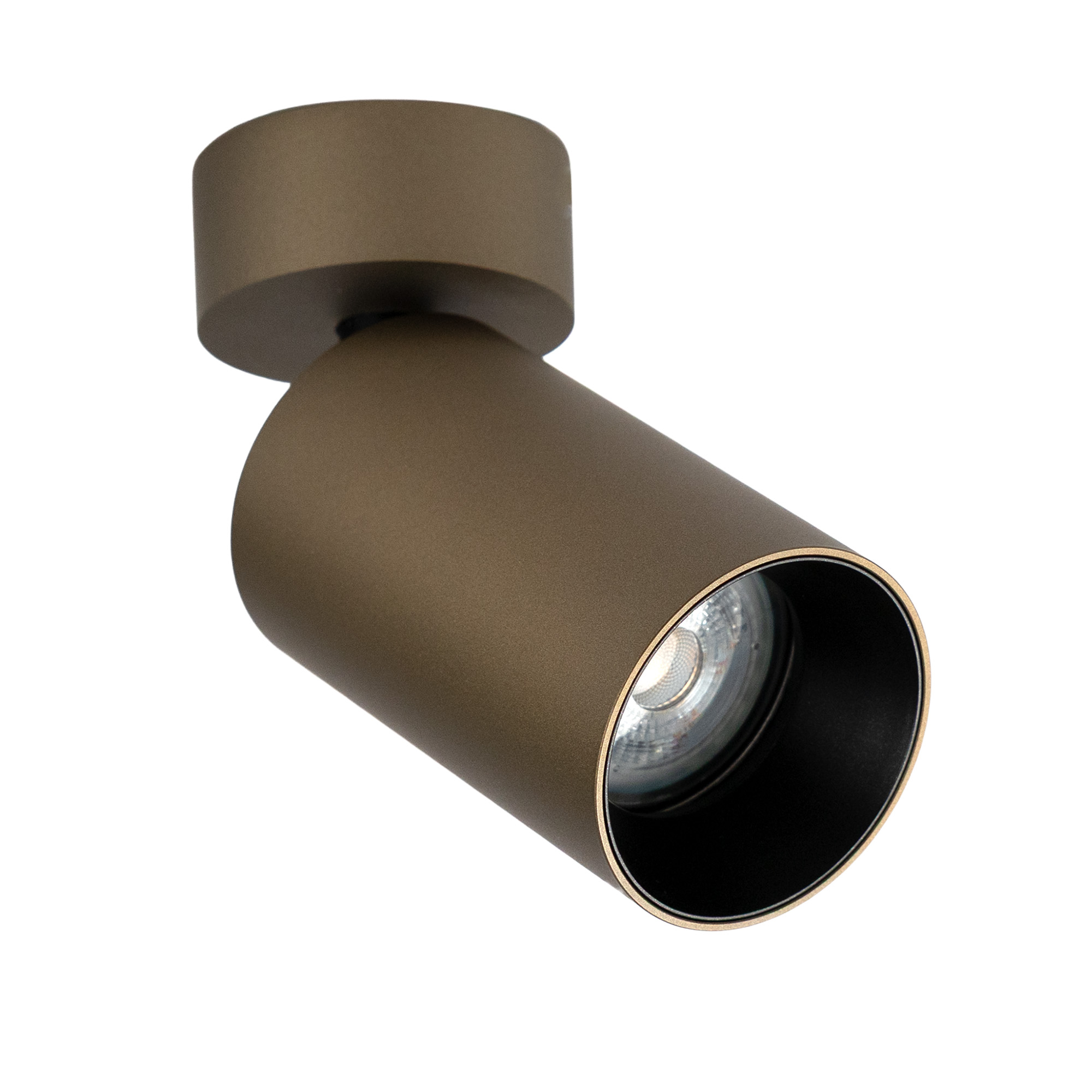 Mila 1 Rond Opbouwspot Brons