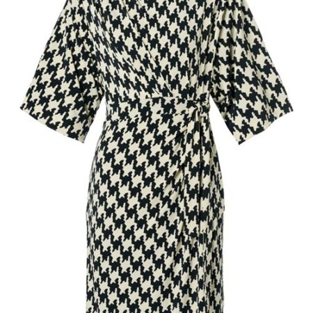 Milan Print Jurk Zwart / Wit