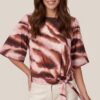 Miley Print Top Roze / Bruin