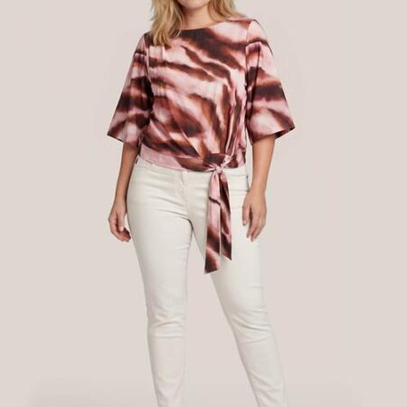 Miley Print Top Roze / Bruin Maxi