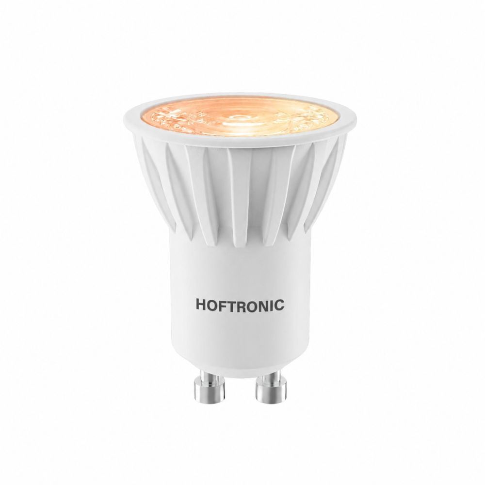 Mini GU10 (MR11) LED Lamp - Dim to Warm - 4 Watt 350 Lumen - 2200K-3000K Warm wit - 15.000 Branduren | HOFTRONIC