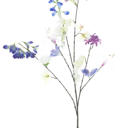 Mixed flower spraymixed blue 119cm