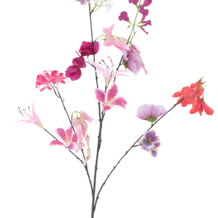 Mixed flower spraymixed pink 119cm