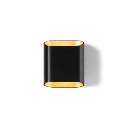 Trapz LED Wandlamp - Zwart - Champagne
