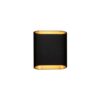 Trapz LED Wandlamp - Zwart - Goud