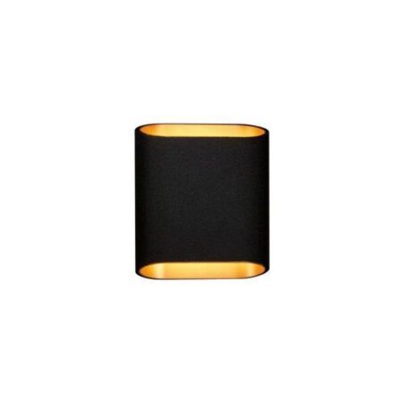 Trapz LED Wandlamp - Zwart - Goud