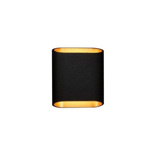 Trapz LED Wandlamp - Zwart - Goud