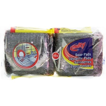 Multy Pannenspons staalwol pak a 10st | Multy