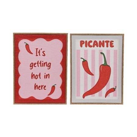 Muurdeco canvas peper 30x2