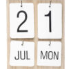 Muurkalender met kaarten 22x17x2