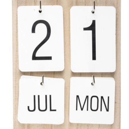 Muurkalender met kaarten 22x17x2