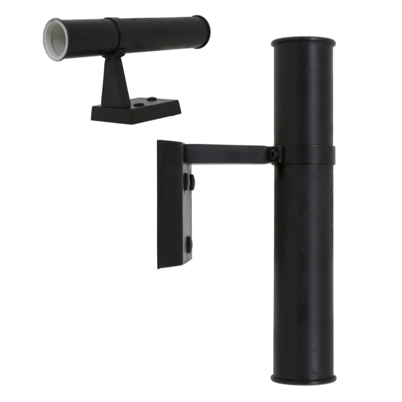 Muurlamp Bayport Antiek Zwart up en down