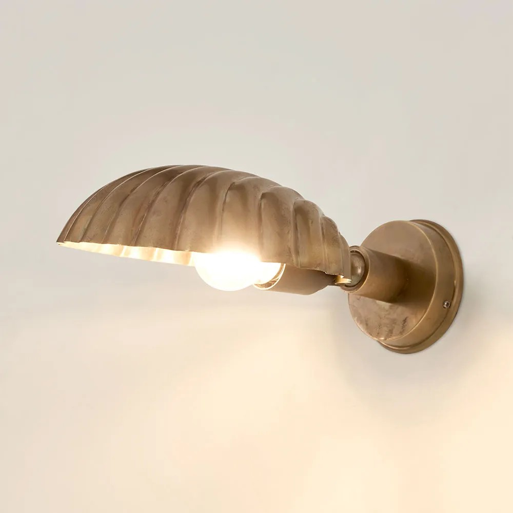 Muurlamp Belize Antiek Messing