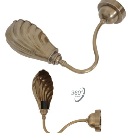 Muurlamp Biscay Antiek Messing