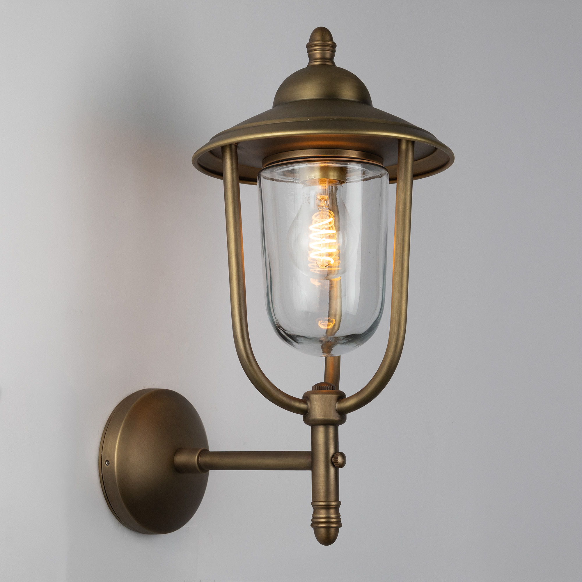 Muurlamp Picardy Antiek Messing