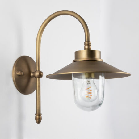 Muurlamp Sterling Antiek Messing