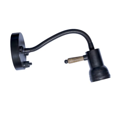 Muurlamp Twister Antiek Zwart