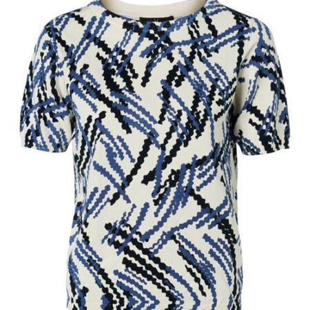 Mylah Print Top Offwhite / Blauw