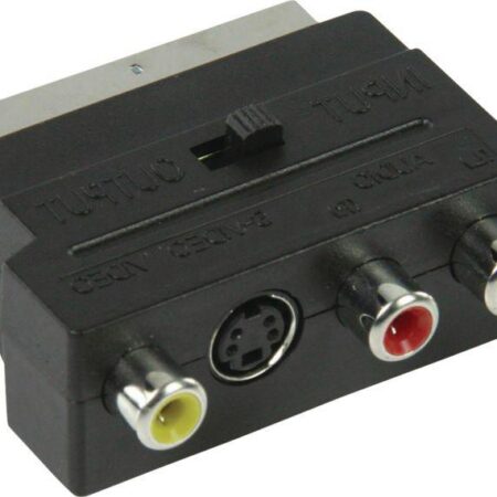 3x RCA + S-VHS naar Scart