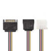 Sata adapter M/F + Molex F 0