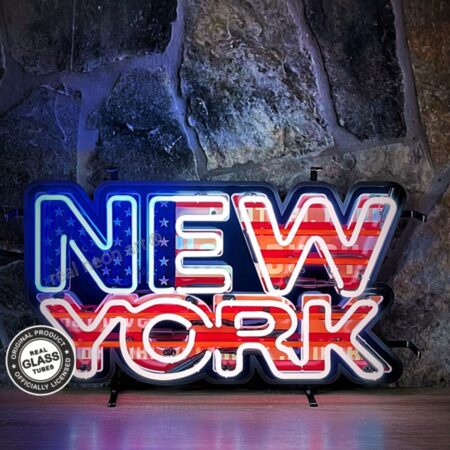 New York Neon Verlichting 70 x 40 cm - Rood