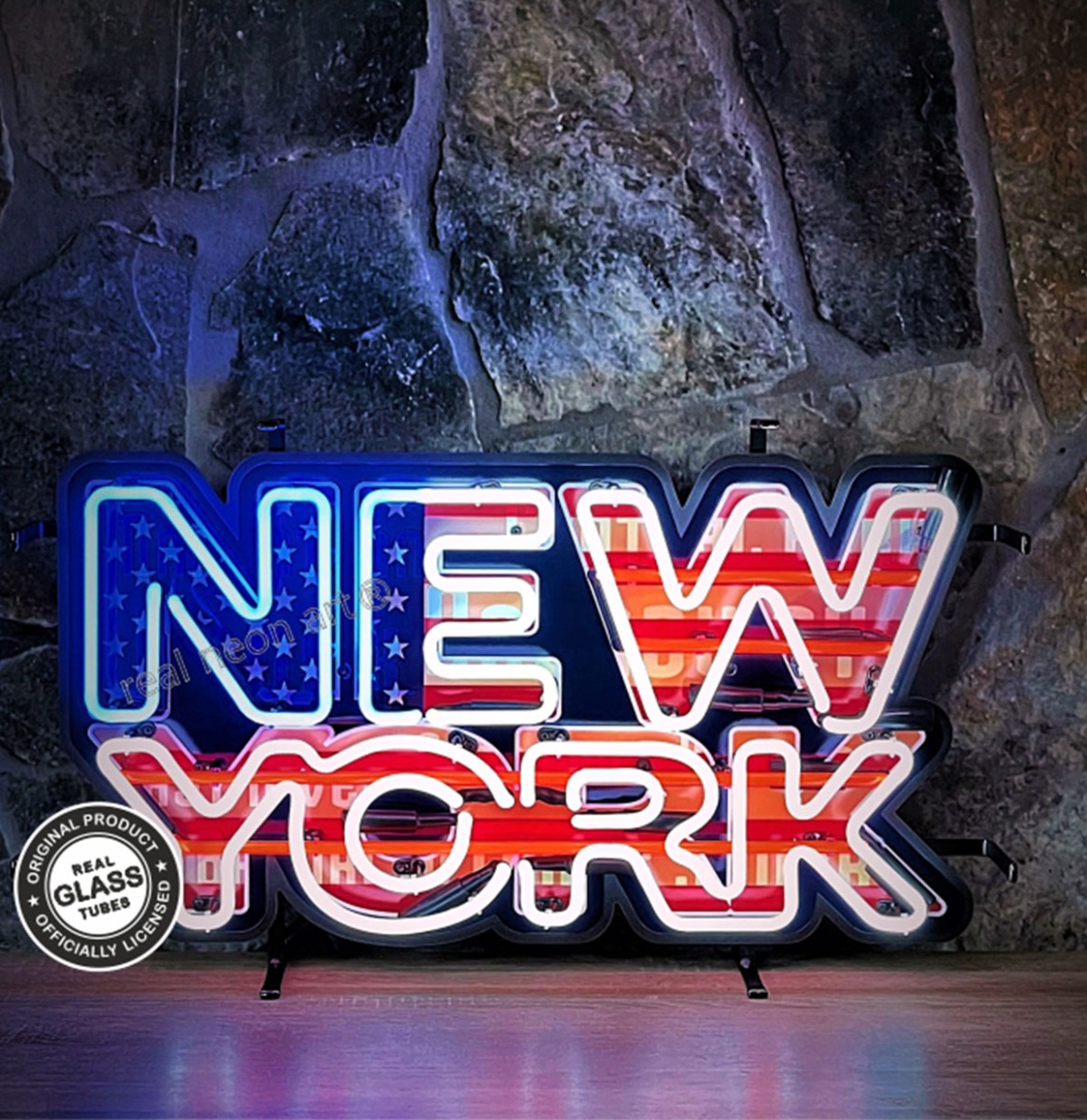 New York Neon Verlichting 70 x 40 cm - Rood