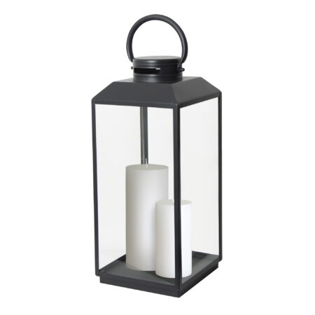 Newport Windlicht Zwart Large