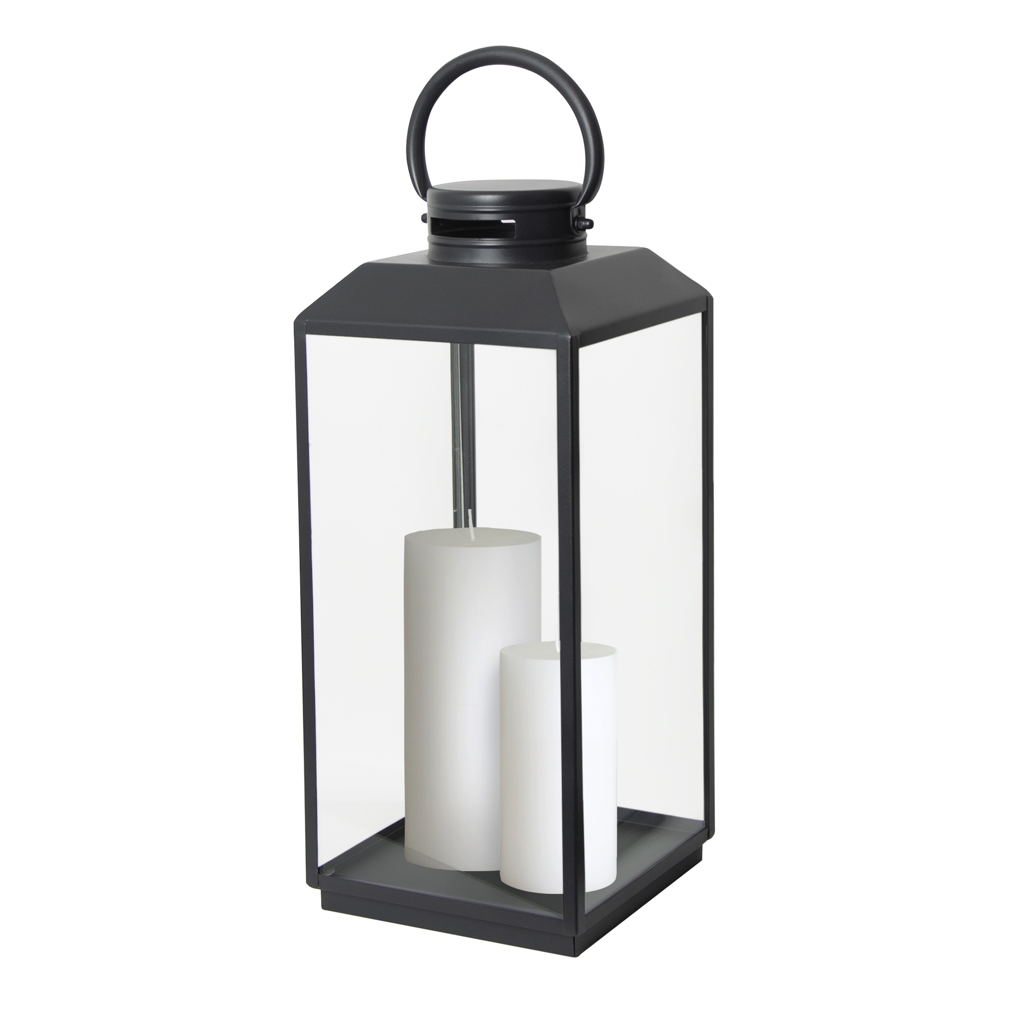 Newport Windlicht Zwart Large