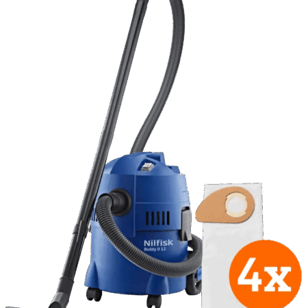 Nilfisk Buddy II 12 + Nilfisk Stofzakken voor Buddy II (4x)