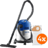 Nilfisk Buddy II 18 Inox + Nilfisk Stofzakken voor Buddy II (4x)